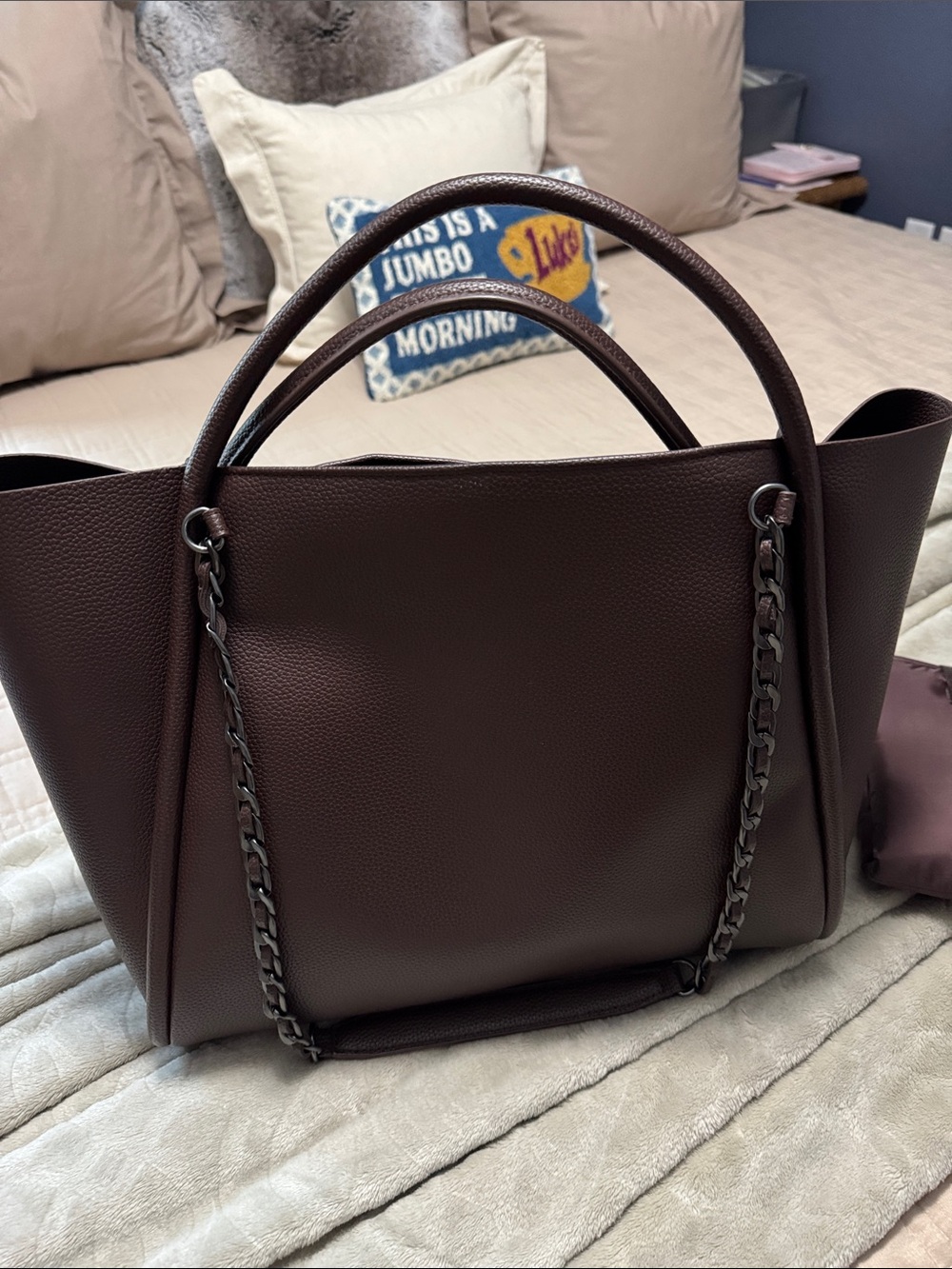 Itzy Ritzy Boss Tote Espresso - Picture 5 of 8
